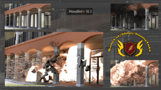Houdini FX : Creating a Building Explosion
