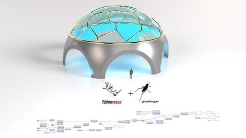 Grasshopper Rhino 3D Dome Arena Parametric Design