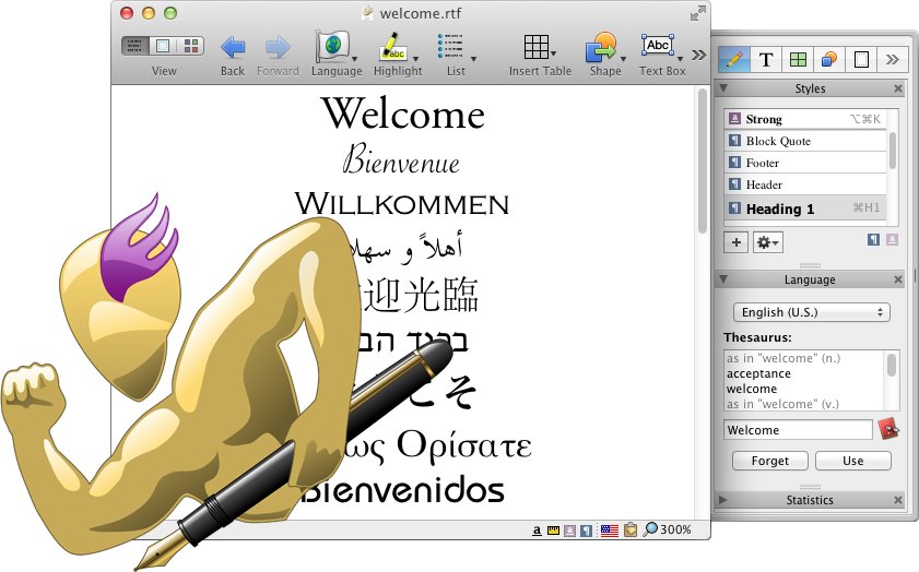 Nisus Writer Pro 2.1.1 Multilangual Mac OS X