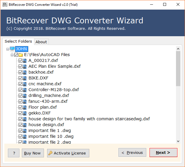 BitRecover DWG Converter Wizard 2.7