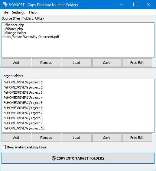 VovSoft Copy Files Into Multiple Folders 5.3.0.0 Multilingual