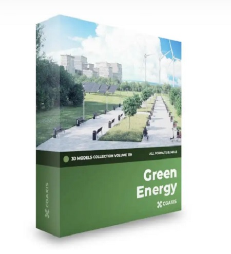 CGAxis – Green Energy 3D Models Collection – Volume 119
