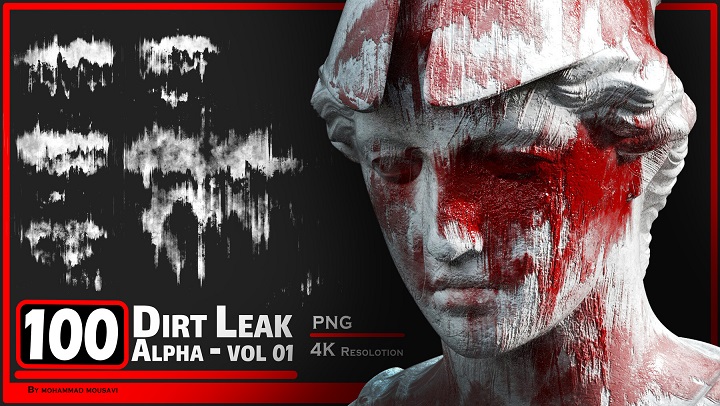 ArtStation – 100 Dirt Leak Alpha – VOL 01