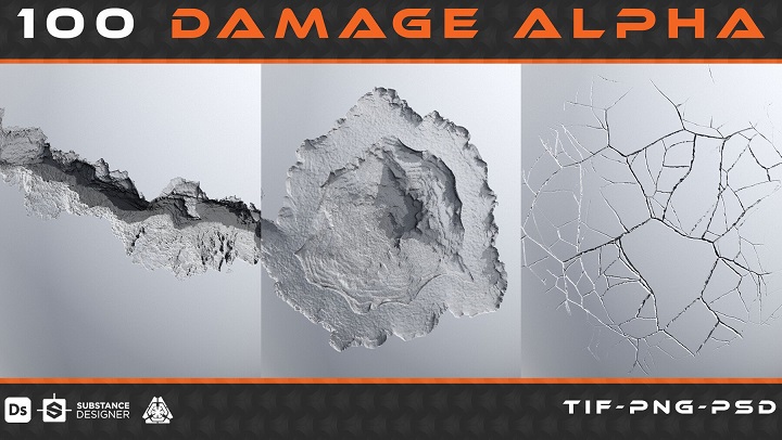 ArtStation – 100 Damage Alpha – vol 01