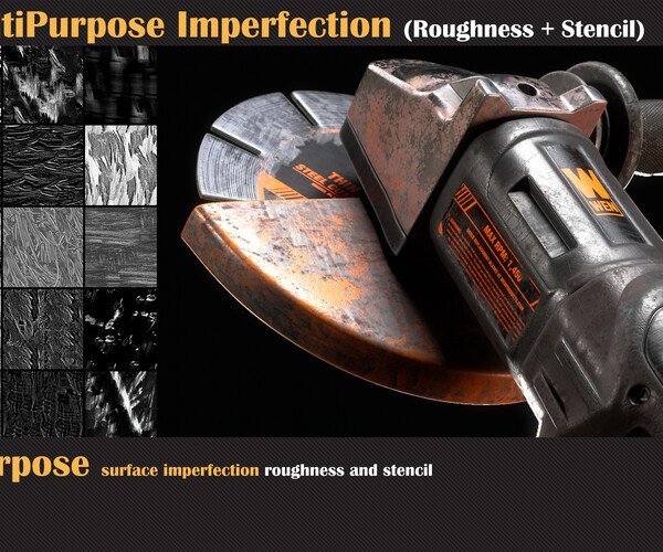 ArtStation – Stencil Roughness Multipurpose Imperfection Collection Vol 1-4