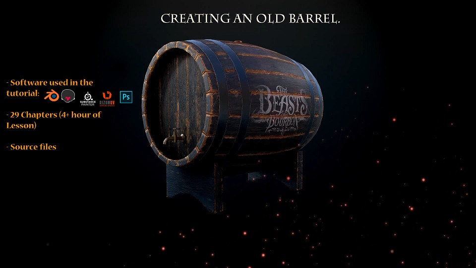 Creating an old barrel in Blender