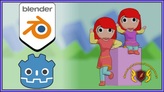 Designing game characters for 2D & 3D with Blender & Godot