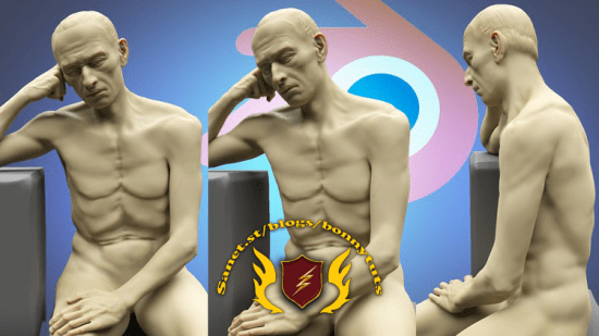 Anatomy Masterclass in Blender: Learn Male Human Anatomy