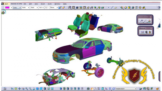 CATIA Car interior exterior seating door panel IP panel trim