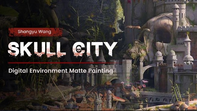 Wingfox – Digital Environment Matte Painting Skull City with Shangyu Wang