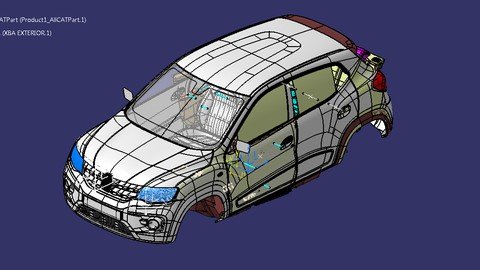 Catia V5 Basic To Advance Interior Exterior Surfacing R16-30