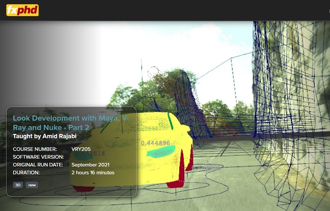 FXPHD VRY205 – Look Development with Maya, V-Ray and Nuke – Part 2