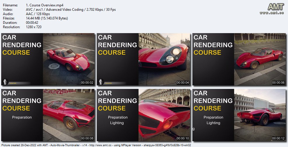 Photorealistic Car Rendering Masterclass - V-Ray 5 / 3ds Max