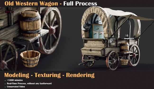 Artstation – Old Western Wagon Tutorial by Milad Kambari