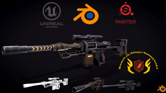 The Ultimate weapon course (Create Sniper in Blender 3.4 )