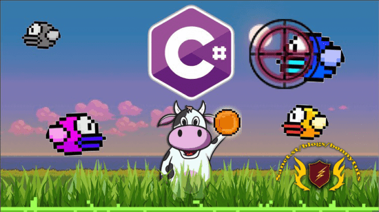 C# Win Forms Flappy Bird Hunting Game OOP Master Class in VS