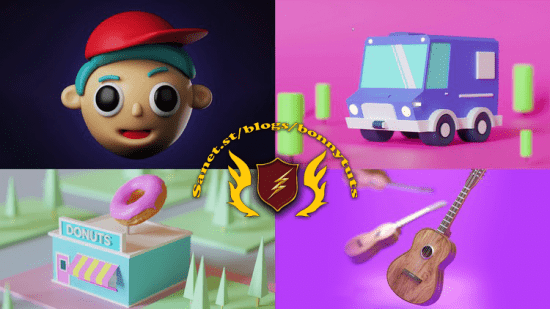 Blender Cartoon Stylized Modelling and Rendering