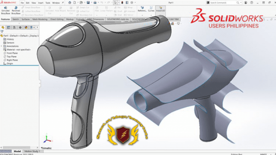 Surface Modeling in Solidworks