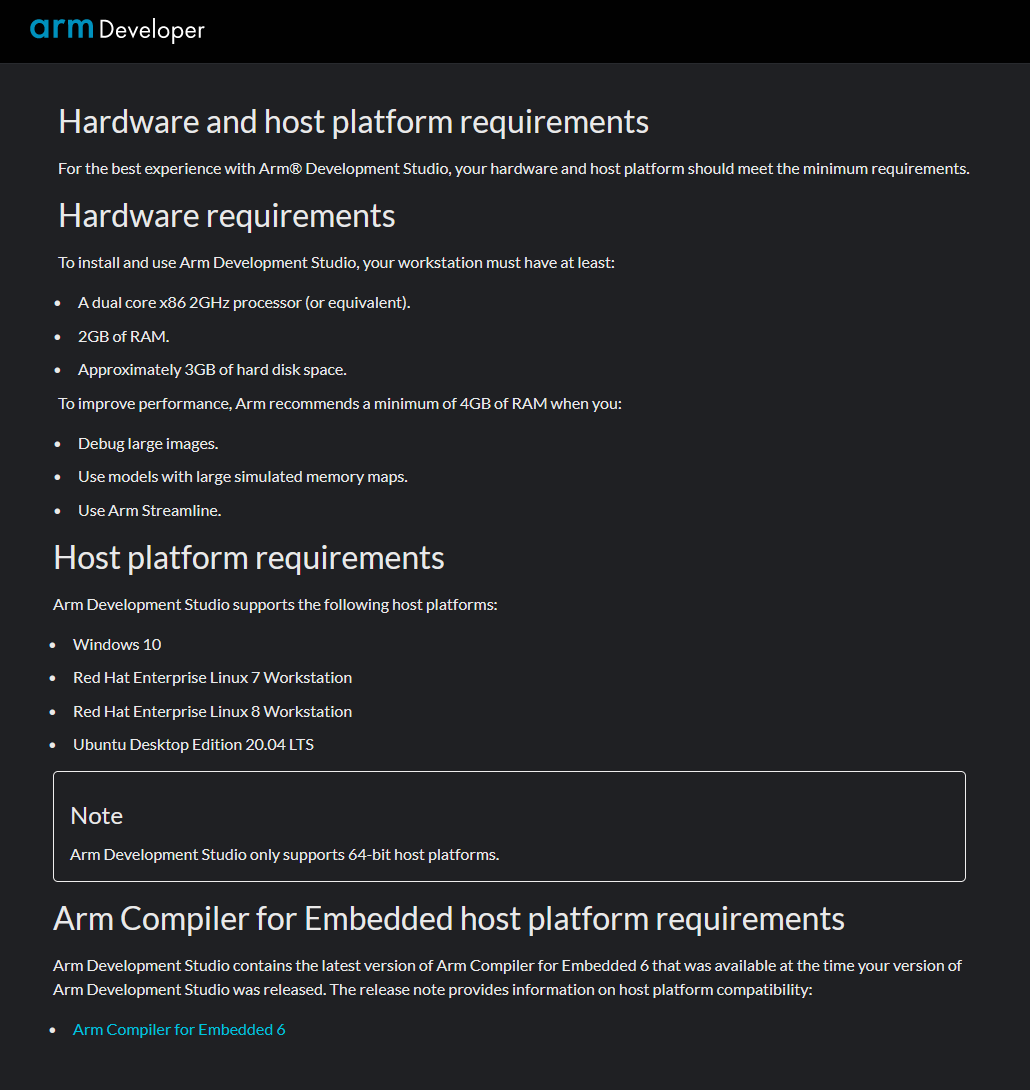 ARM Development Studio 2023.0 Linux