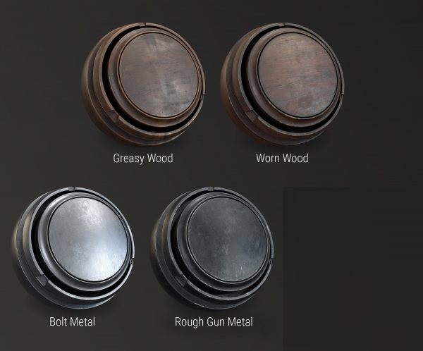 ArtStation – Gun Smart Materials Pack Vol.1-4