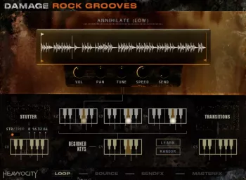Heavyocity Damage Rock Grooves KONTAKT screenshot