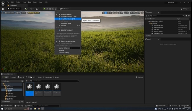 Unreal Engine 5.1: Advanced Landscape creation