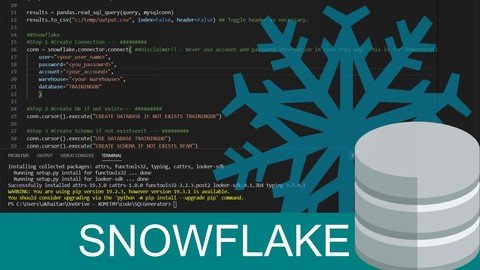 Snowflake For Developers