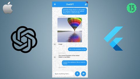Chatgpt & Flutter: Build All Types Of Android & Ios Chatbots