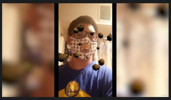 Augmented Reality Cloth Facemasks with Unity and Vuforia