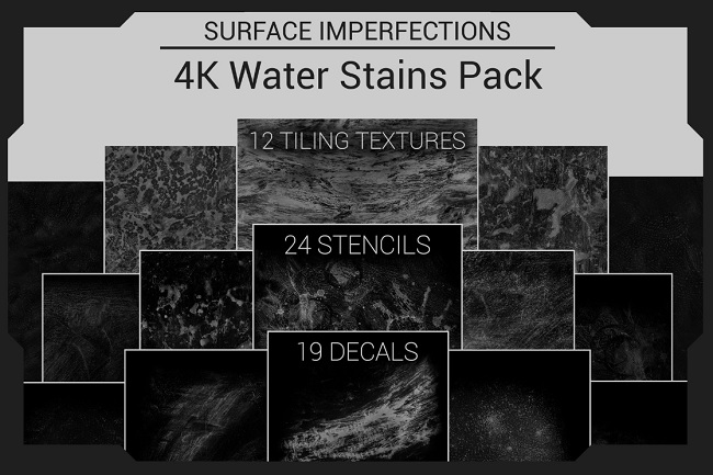 Artstation – Surface Imperfections – Water Stains Pack