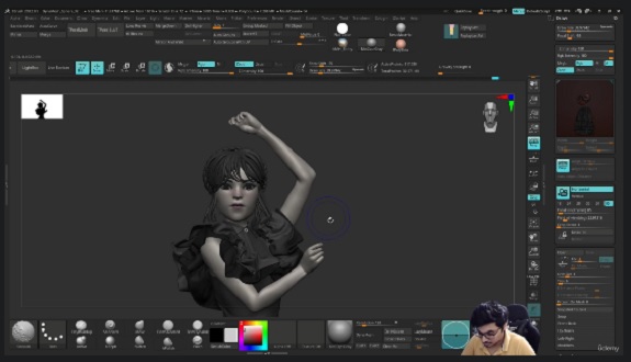 Create A Dancing Girl In Zbrush And Marvelous Designer