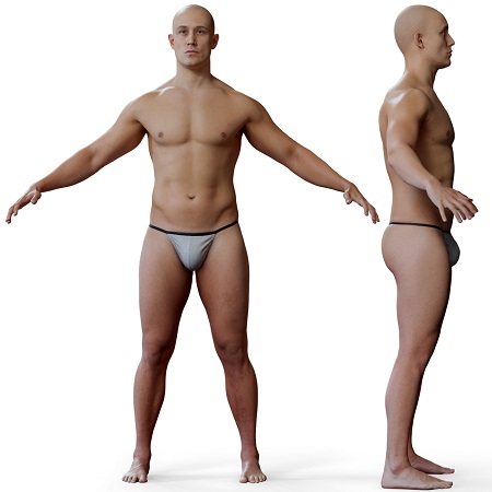3D Scan Store – Animation Ready Body Scan – Male 04