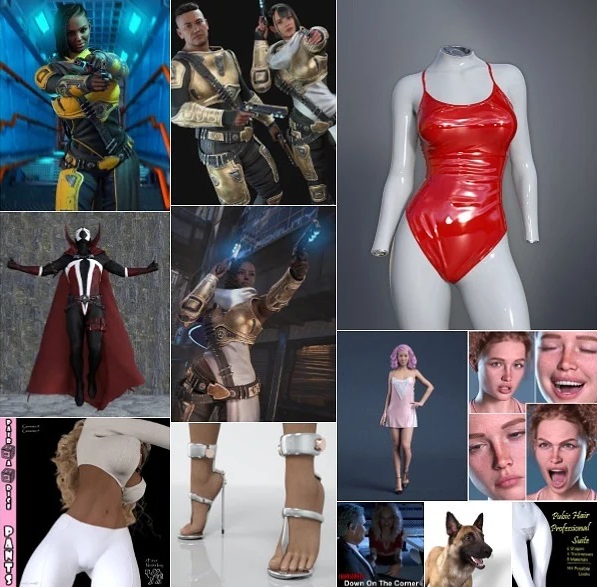 Daz 3D, Poser Bundle 1 July 2023