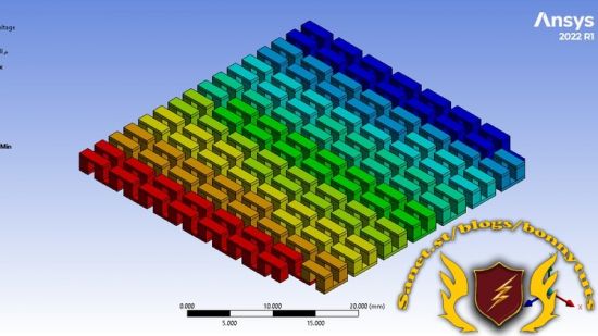 Simulate a Thermoelectric generator in ANSYS