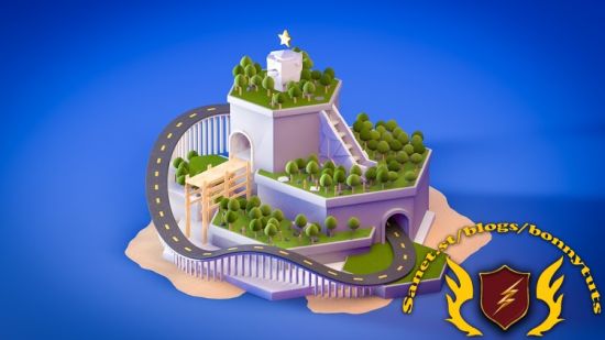 Create Fun Island with Cinema 4D Without plugins