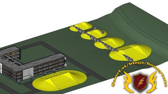 Lightning in Revit. Volume by an Air-termination conductor