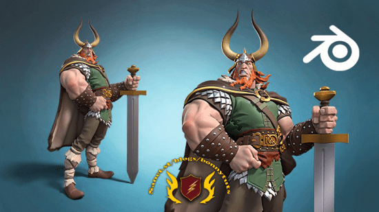3D character sculpting in Blender – Viking edition