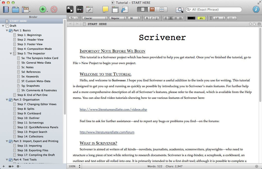 Scrivener 3.4.0 MacOSX