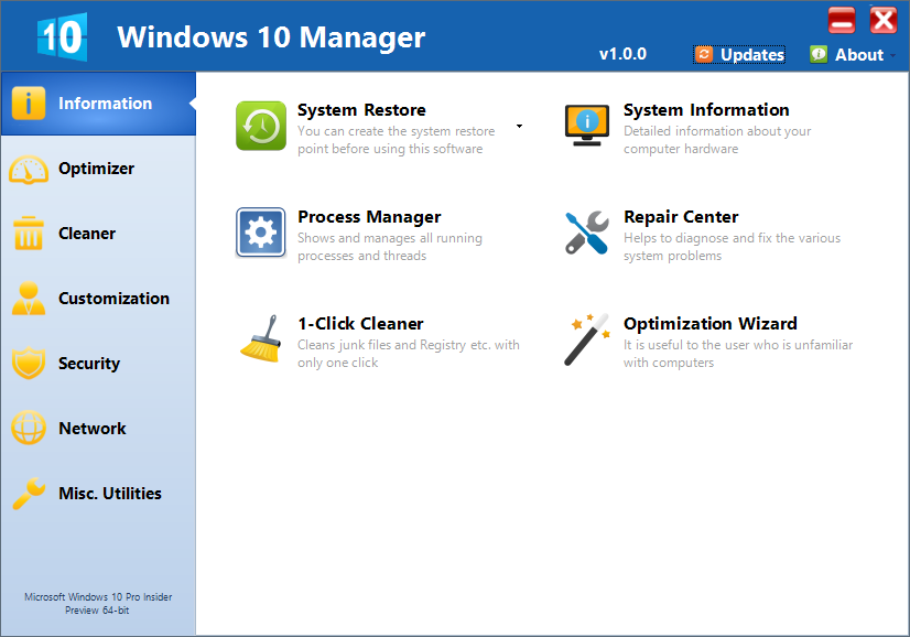 Yamicsoft Windows 10 Manager 1.0 Final