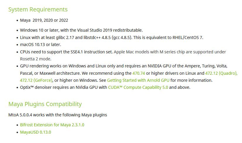 Solid Angle Maya to Arnold 5.0.0.4