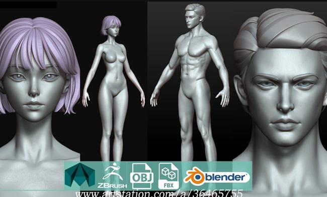 Artstation – Fantasy Female and Male Body