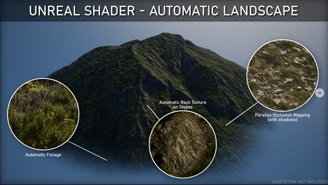 Artstation – Unreal Shader : Automatic Landscape