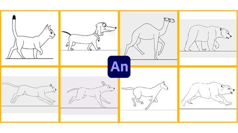 Learn To Animate Animal Attitude Walks Runs In Adobe Animate