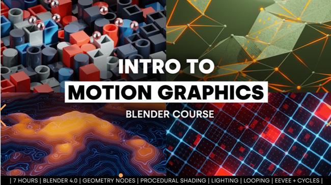 Blendermarket – Intro to Motion Graphics (Blender Course)