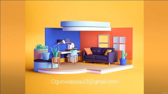 Creating An Animated Room For Motion Graphics With Cinema 4D