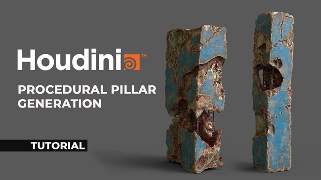 CGCircuit – Houdini Tutorial Procedural Pillar Generation