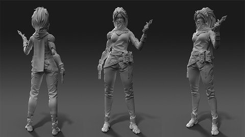 Aaa Game Character Creation Tutorial Part1 – High Poly