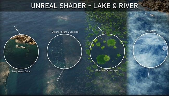 Artstation – Unreal Shader : Lake & River