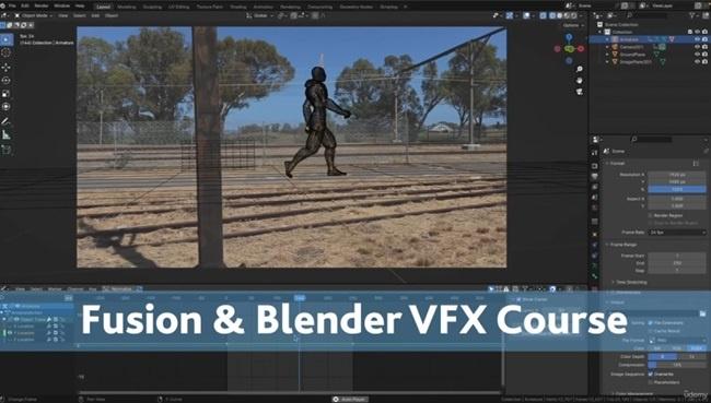 Fusion and Blender VFX Masterclass
