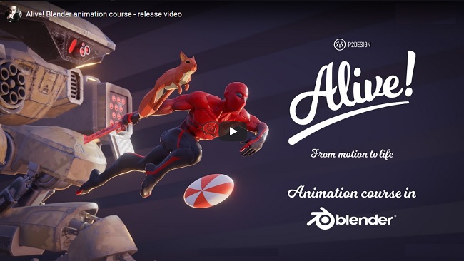 Gumroad – P2design – Alive! Animation course in Blender